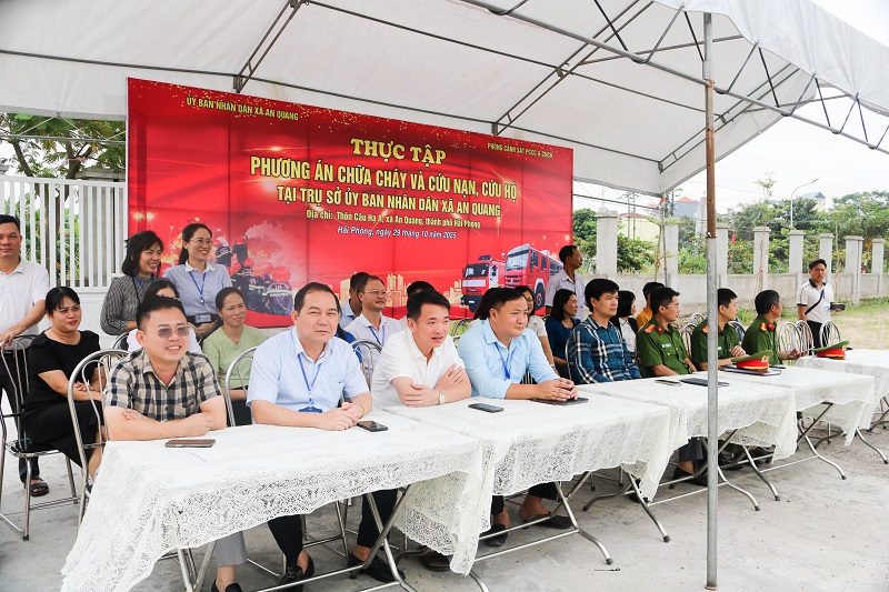 Tuyên truyền, thực tập phương án chữa cháy và cứu nạn, cứu hộ tại xã An Quang